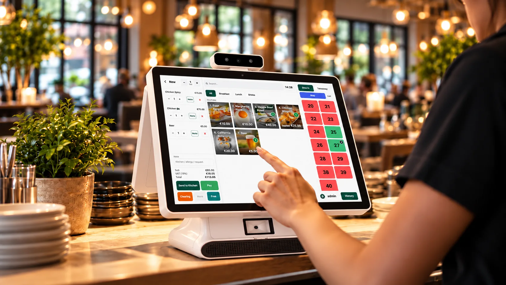 PayMyDine restaurant workflow